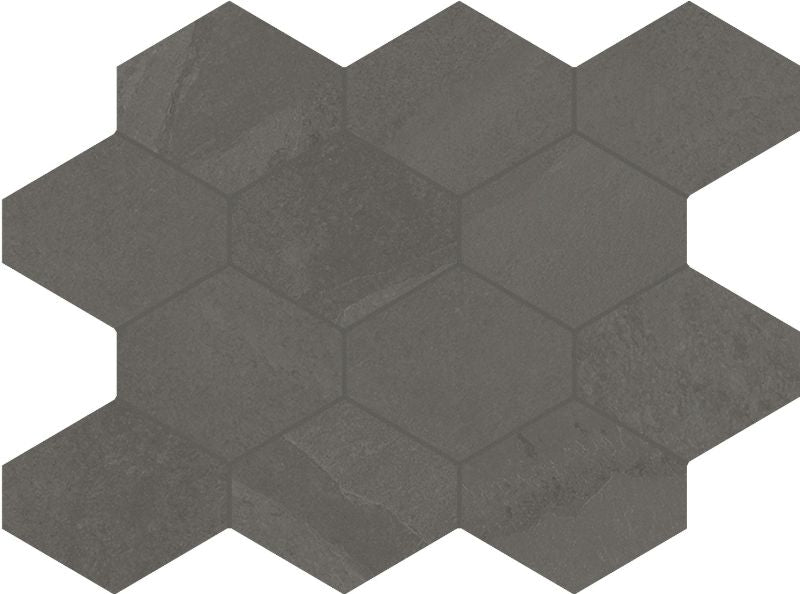 Brazilian Slate Elephant Grey Hexagon