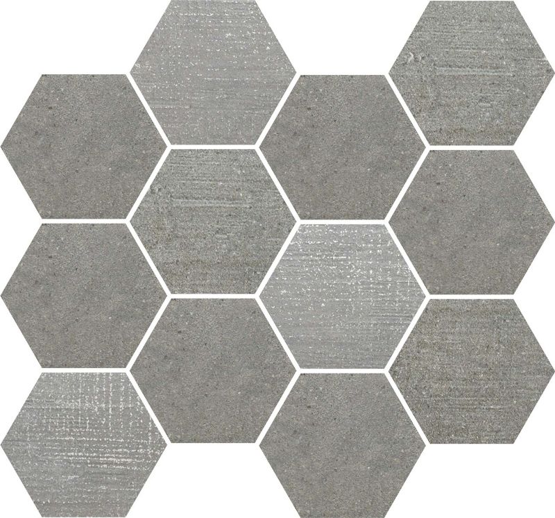 Loft Grey Esagona Mosaico T12