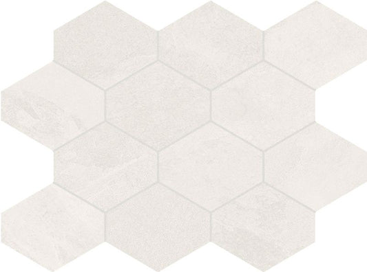 Brazilian Slate Oxford White Hexagon