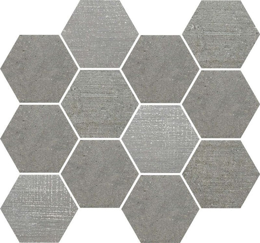 Loft Grey Esagona Mosaico T12